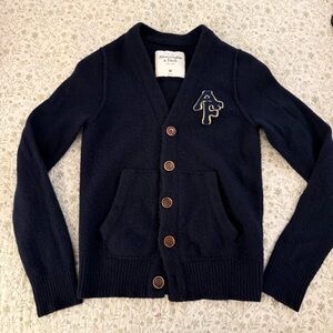 Abercrombie & Fitch Dark Blue Cardigan with Logo